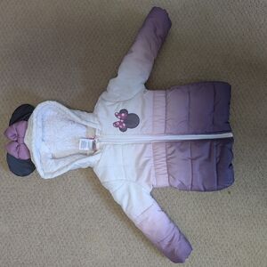 Purple and Cream Hooded Jacket